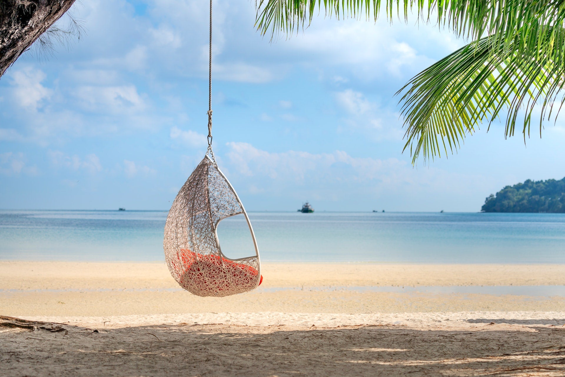 Beach best sale swing chair